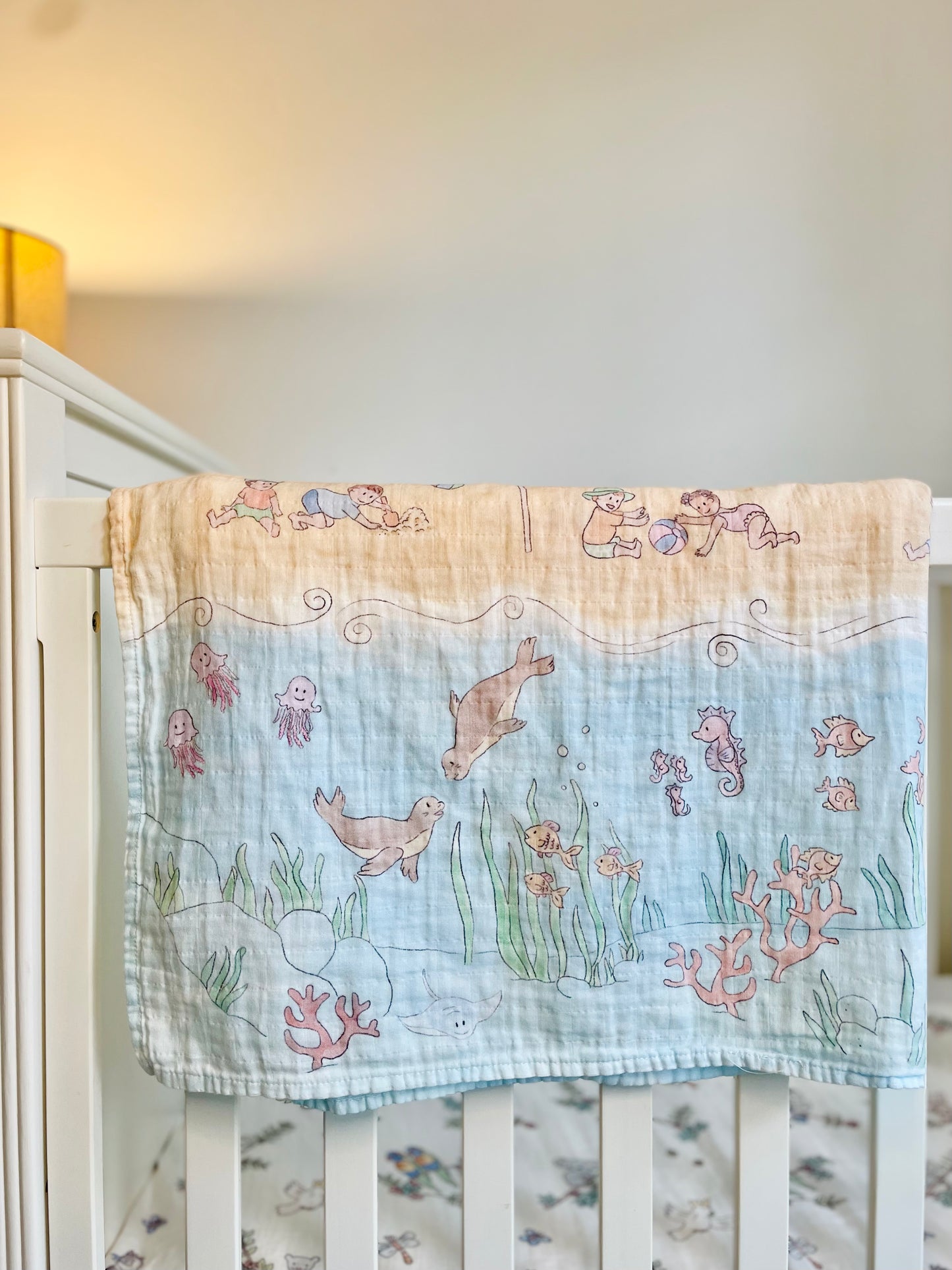 Organic Cotton Swaddle Bondi Beach