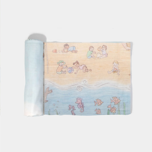 Organic Cotton Swaddle Bondi Beach